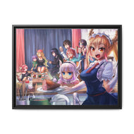 Miss Kobayashi's Dragon Maid Canvas Framed Art Print
