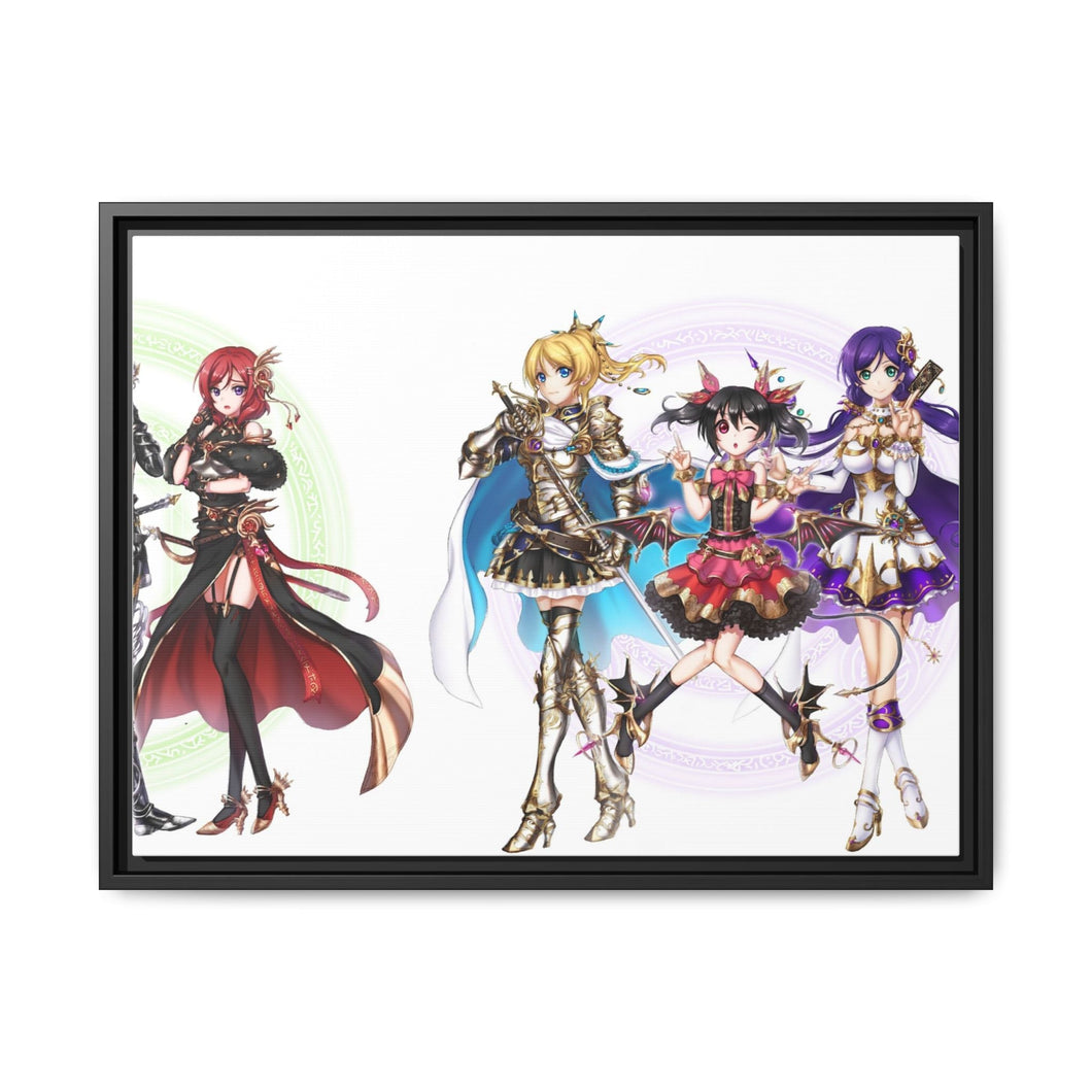 Love Live! Canvas Framed Art Print