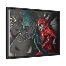 Load image into Gallery viewer, Albedo Vs Shaltear Canvas Framed Art Print
