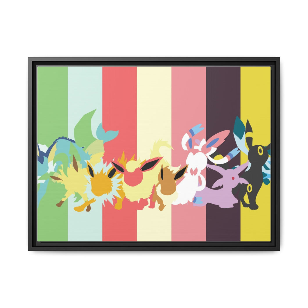Eeveelution Canvas Framed Art Print