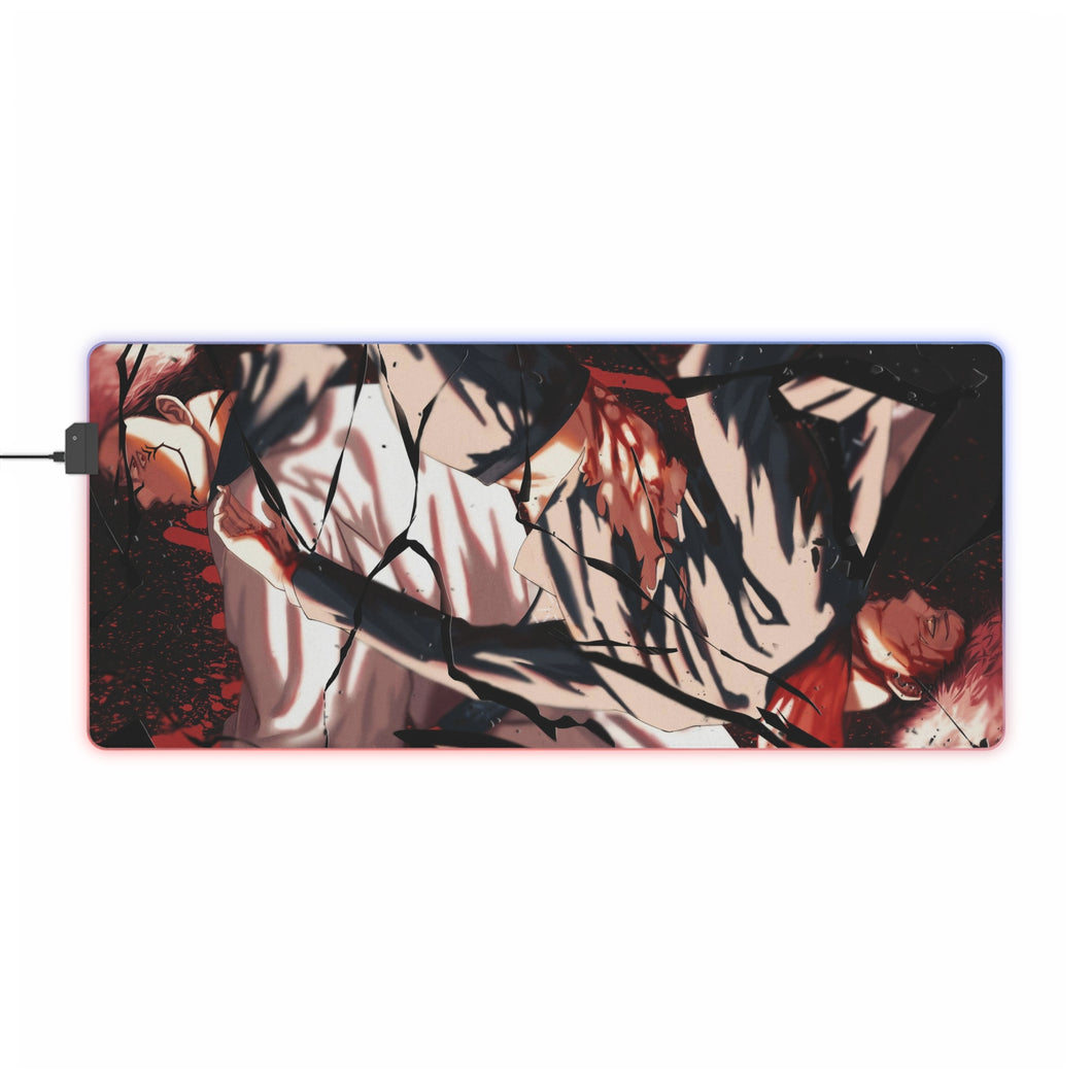Sukuna, Yuji Itadori RGB LED Mouse Pad (Desk Mat)