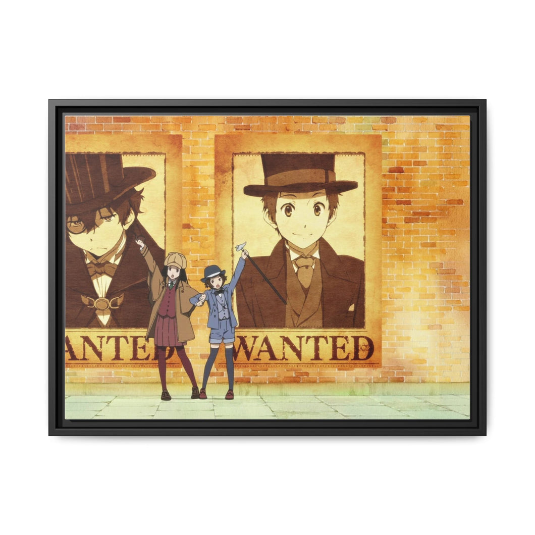 Wanted Posters Canvas Framed Art Print