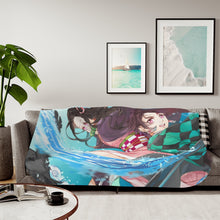 Load image into Gallery viewer, Demon Slayer: Kimetsu no Yaiba Nezuko Kamado Sherpa Blanket
