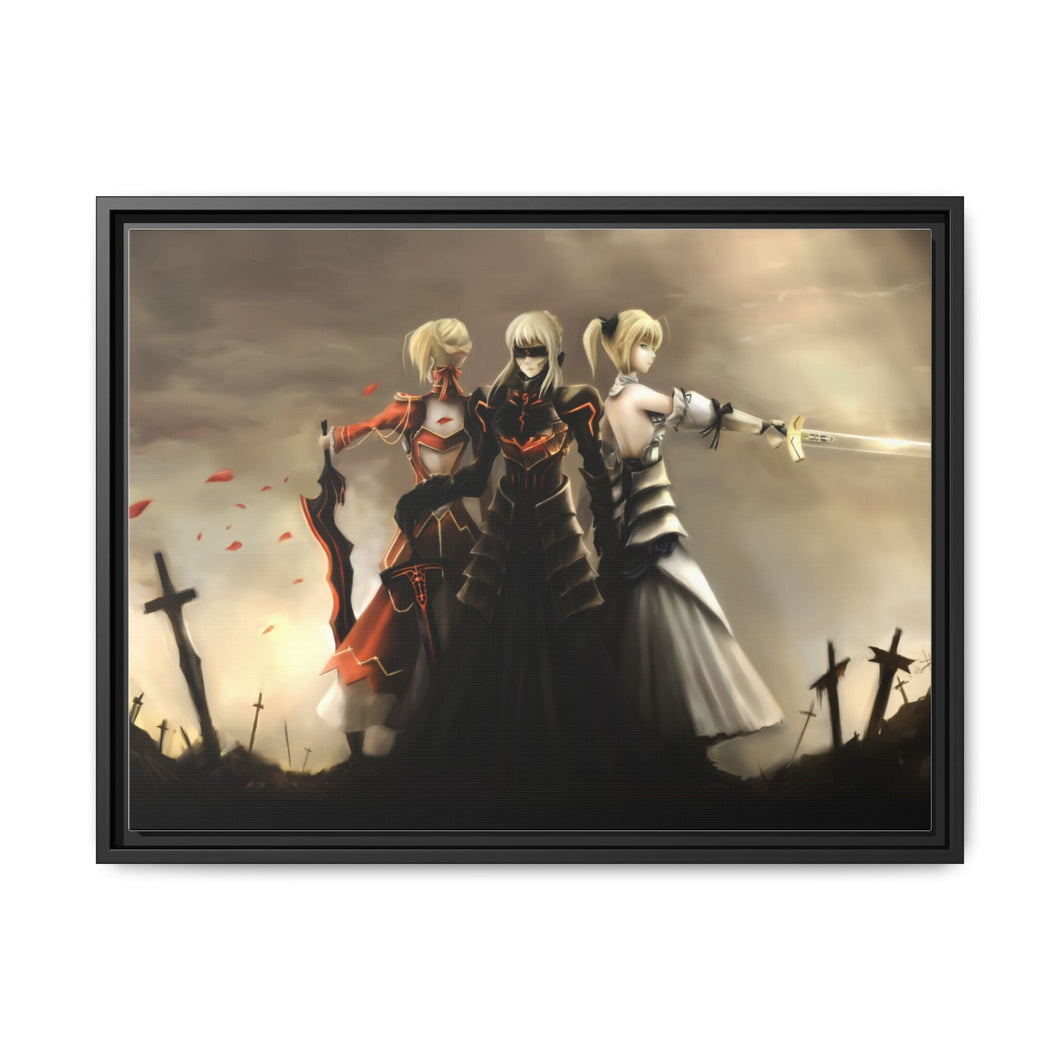 Fate/Stay Night Canvas Framed Art Print