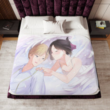 Load image into Gallery viewer, Kaguya and Miyuki Sherpa Blanket
