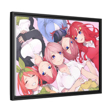 Load image into Gallery viewer, The Quintessential Quintuplets Miku Nakano, Itsuki Nakano, Nino Nakano, Yotsuba Nakano, Ichika Nakano Canvas Framed Art Print

