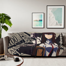 Load image into Gallery viewer, Makise Kurisu Sherpa Blanket
