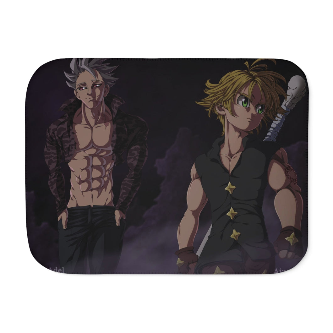Meliodas and Ban Sherpa Blanket