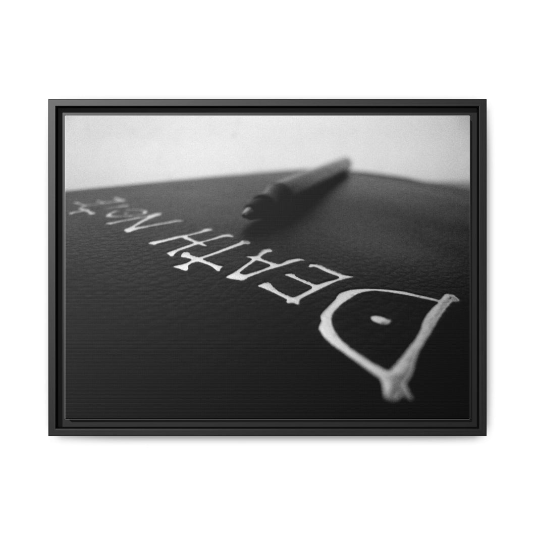 Anime Death Note Canvas Framed Art Print