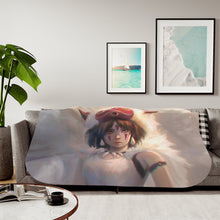 Load image into Gallery viewer, Princess Mononoke Sherpa Blanket
