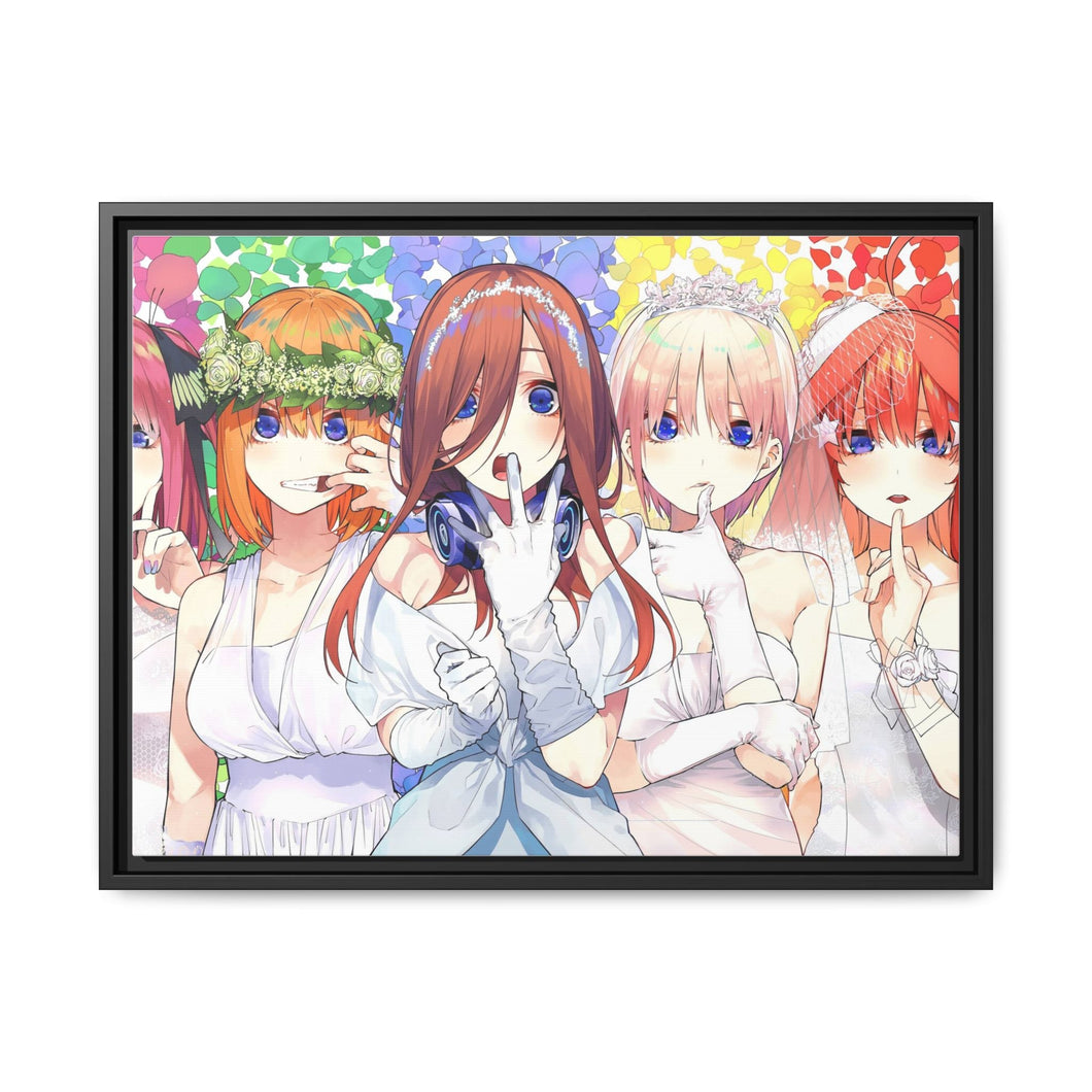 Anime The Quintessential Quintuplets Canvas Framed Art Print