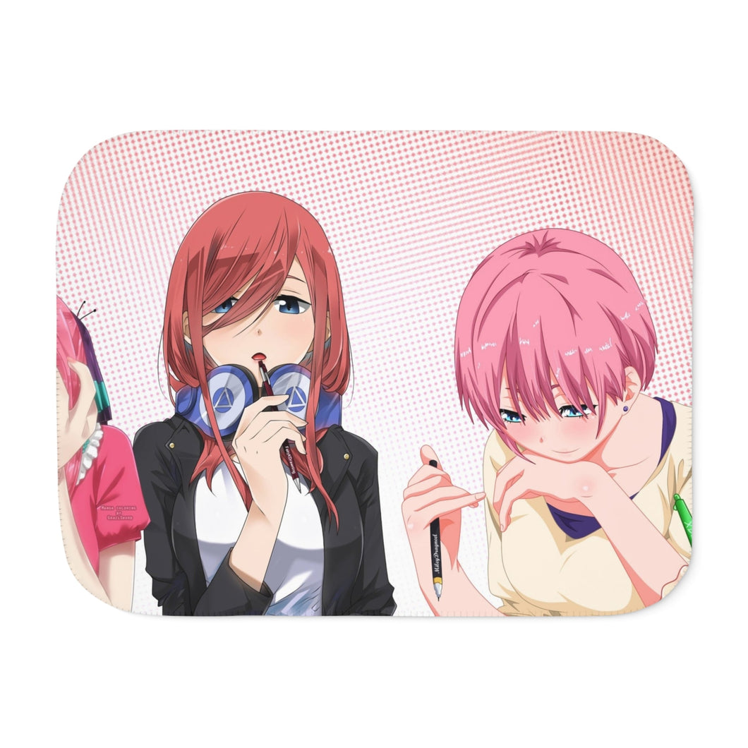 The Quintessential Quintuplets Miku Nakano, Itsuki Nakano, Nino Nakano, Yotsuba Nakano, Ichika Nakano Sherpa Blanket