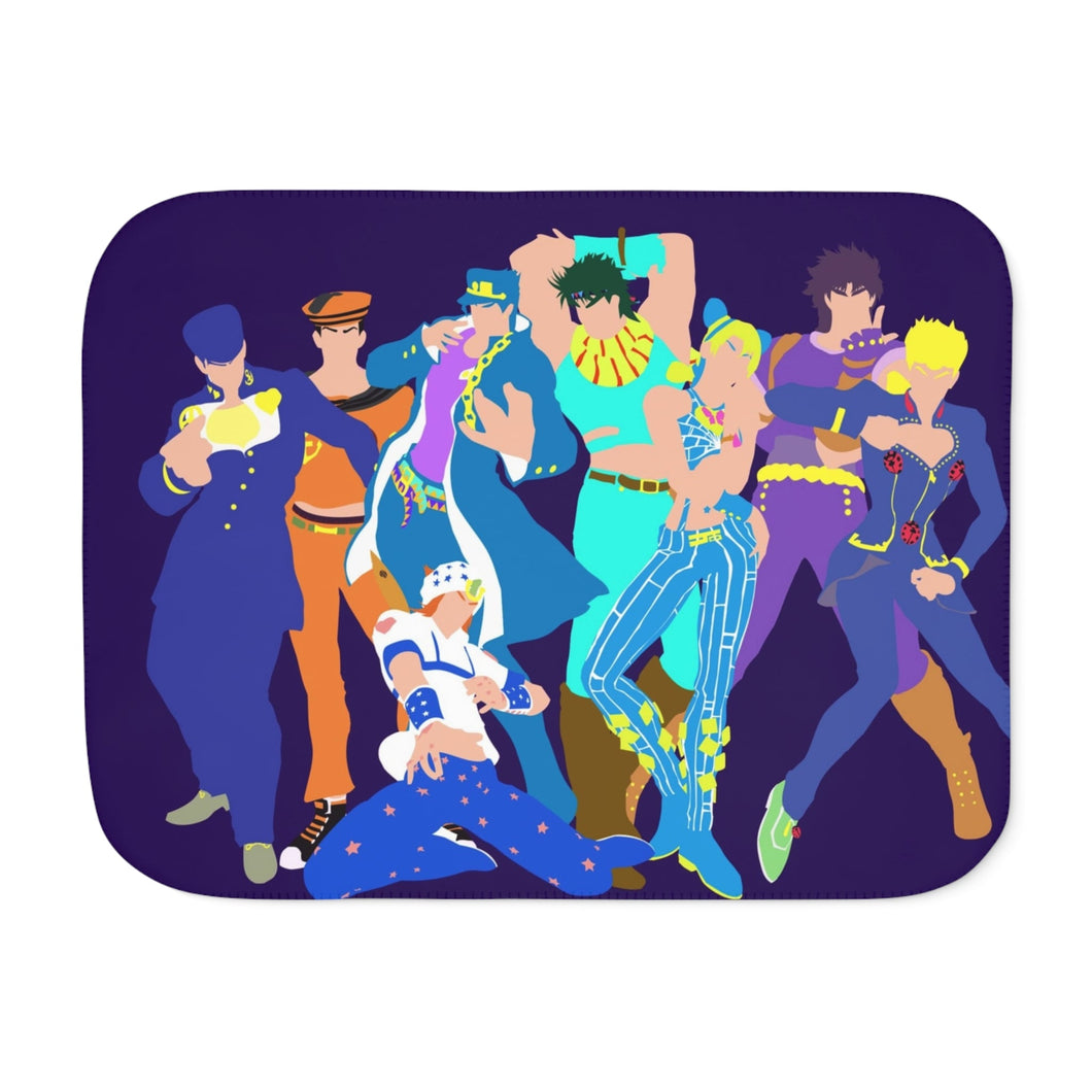 Anime Jojo's Bizarre Adventure Sherpa Blanket