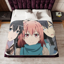 Load image into Gallery viewer, My Teen Romantic Comedy SNAFU Hachiman Hikigaya, Yukino Yukinoshita, Yui Yuigahama Sherpa Blanket
