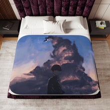 Load image into Gallery viewer, Mob Psycho 100 Shigeo Kageyama Sherpa Blanket
