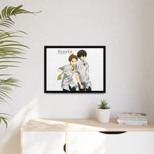 Load image into Gallery viewer, Hōtarō Oreki  Satoshi Fukube walking Canvas Framed Art Print
