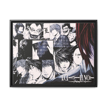 Load image into Gallery viewer, Death Note Light Yagami Canvas Framed Art Print
