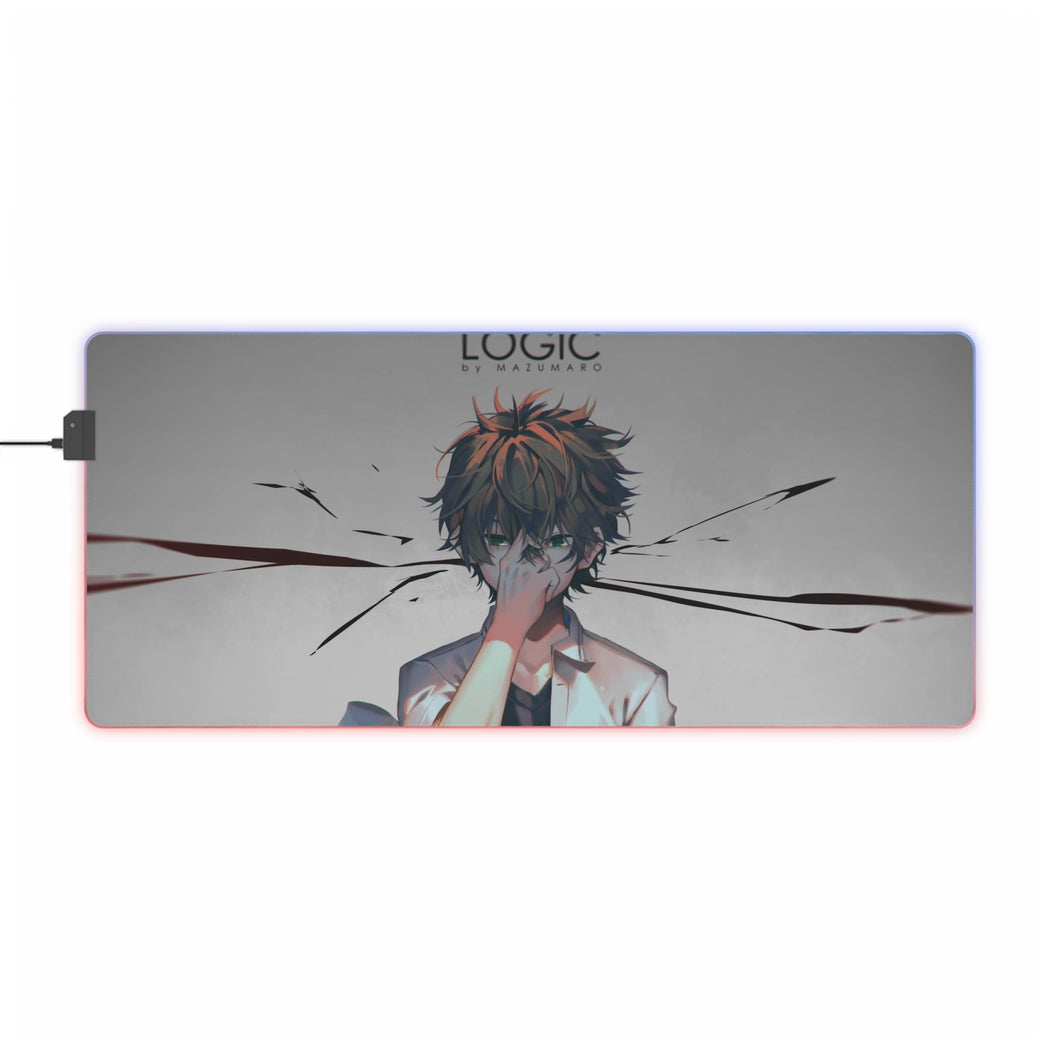 Hōtarō Oreki- logic RGB LED Mouse Pad (Desk Mat)