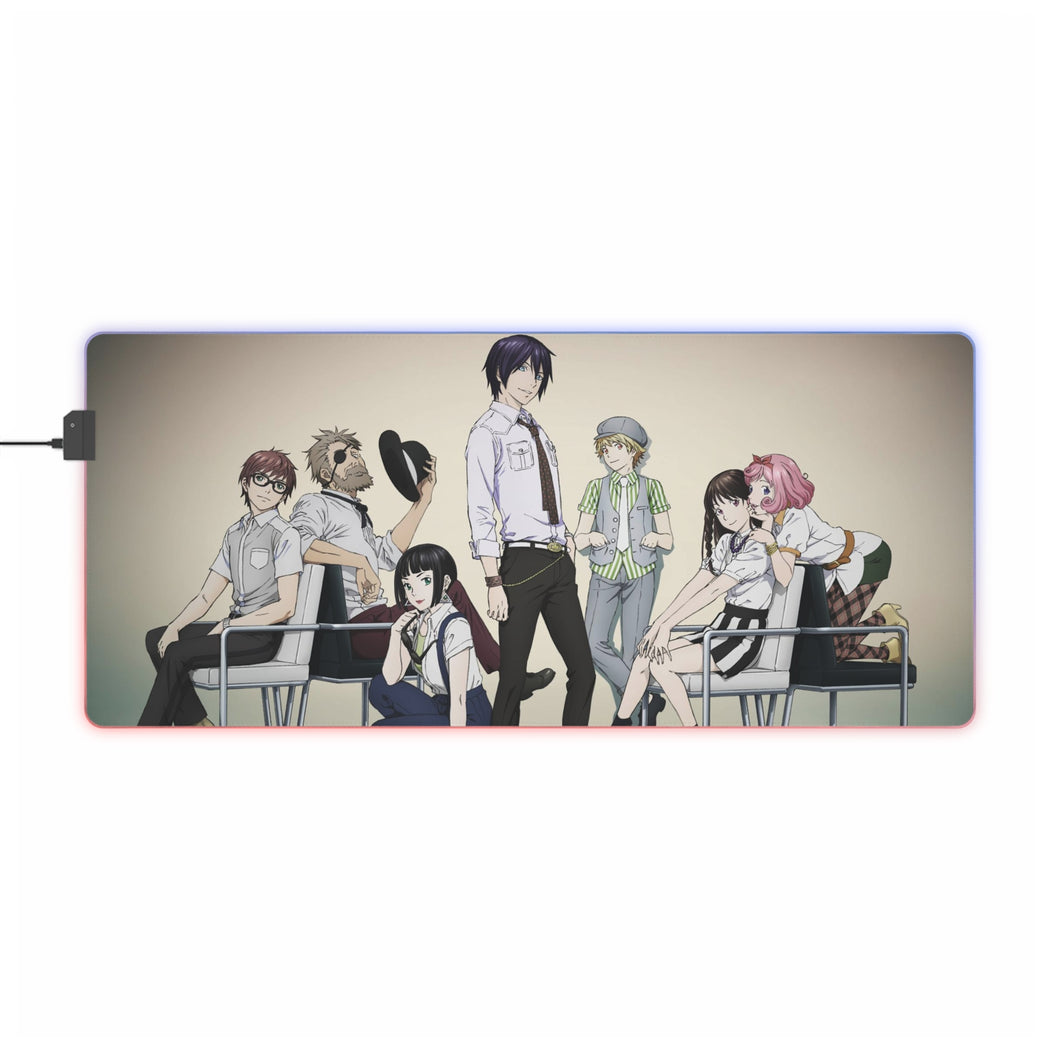 Noragami Yato, Yukine, Hiyori Iki, Kofuku Ebisu, Kazuma RGB LED Mouse Pad (Desk Mat)