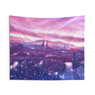 Looking Out at a Colorful Horizon Indoor Wall Tapestry