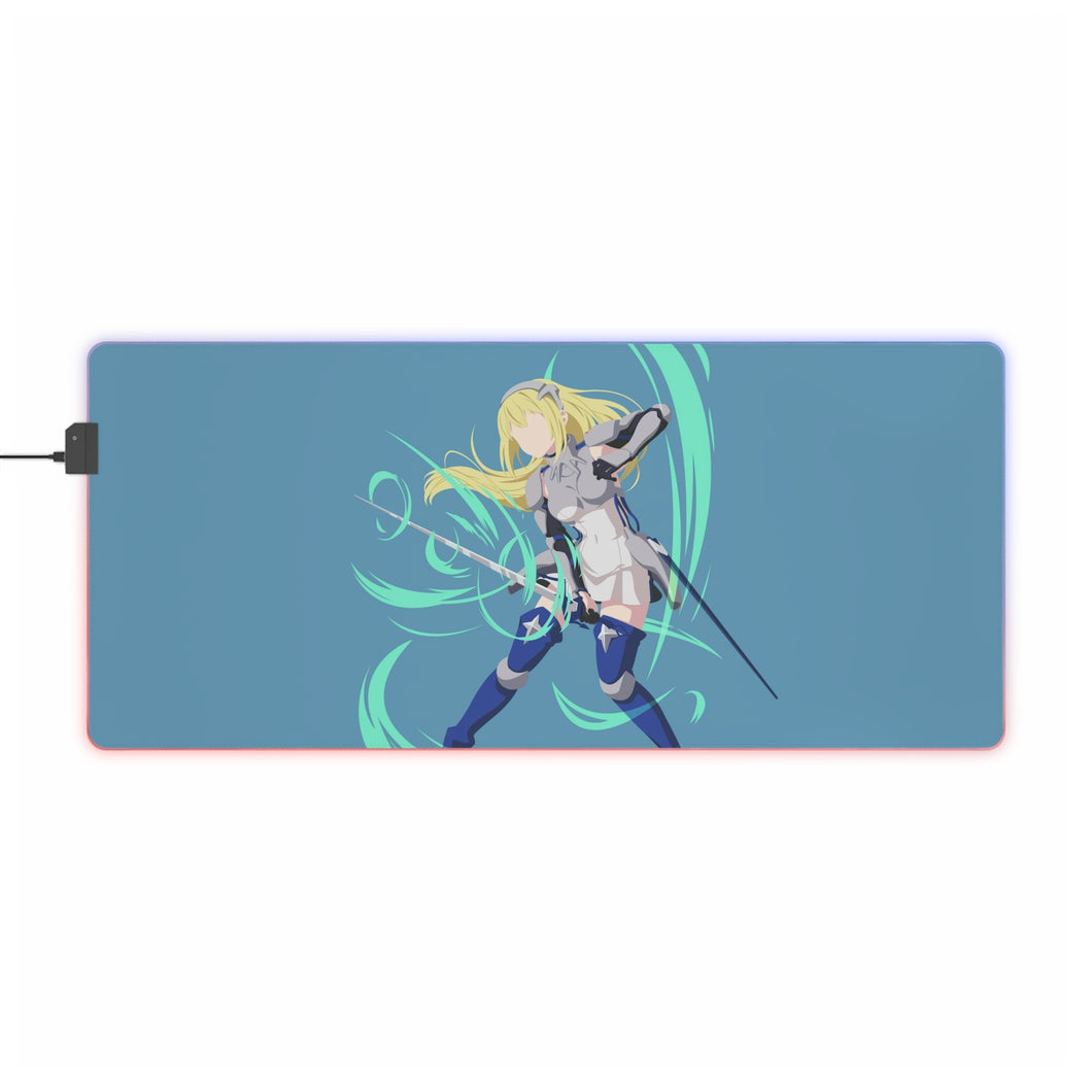 Is It Wrong To Try To Pick Up Girls In A Dungeon? RGB LED Mouse Pad (Desk Mat)