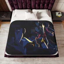 Load image into Gallery viewer, Cowboy Bebop Spike Spiegel, Faye Valentine, Jet Black, Ein Sherpa Blanket
