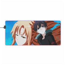 Load image into Gallery viewer, Kirito and Asuna RGB LED Mouse Pad (Desk Mat)
