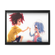 Load image into Gallery viewer, Sora and Shiro Canvas Framed Art Print
