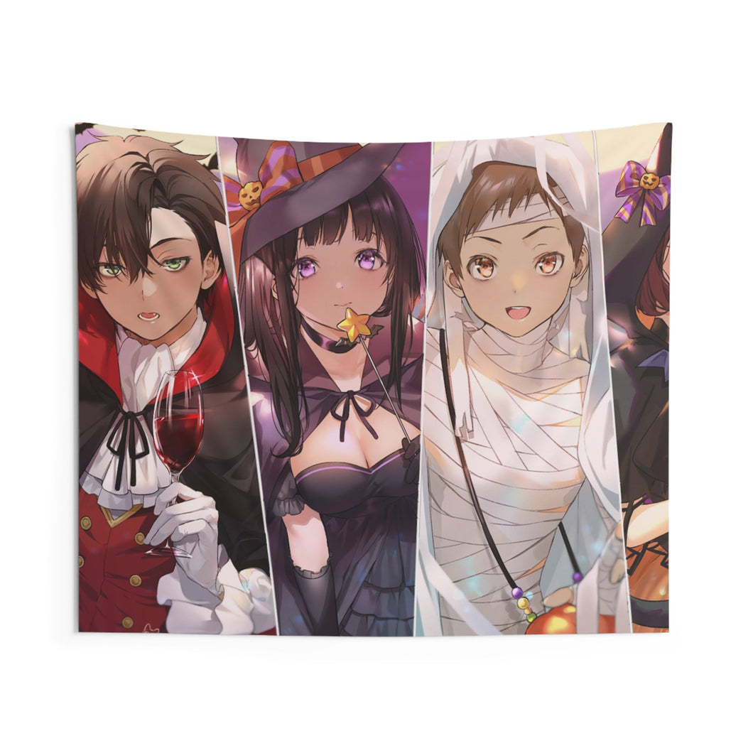 Hyouka Eru Chitanda, Satoshi Fukube, Mayaka Ibara Indoor Wall Tapestry