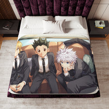 Load image into Gallery viewer, Hunter x Hunter Killua Zoldyck, Kurapika, Gon Freecss Sherpa Blanket
