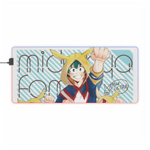 Load image into Gallery viewer, My Hero Academia Izuku Midoriya, Katsuki Bakugou RGB LED Mouse Pad (Desk Mat)
