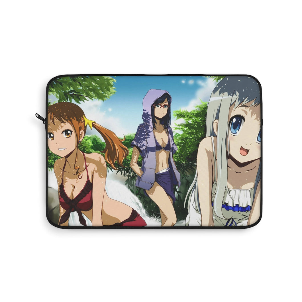 Anohana Meiko Honma, Naruko Anjou, Atsumu Matsuyuki Laptop Sleeve