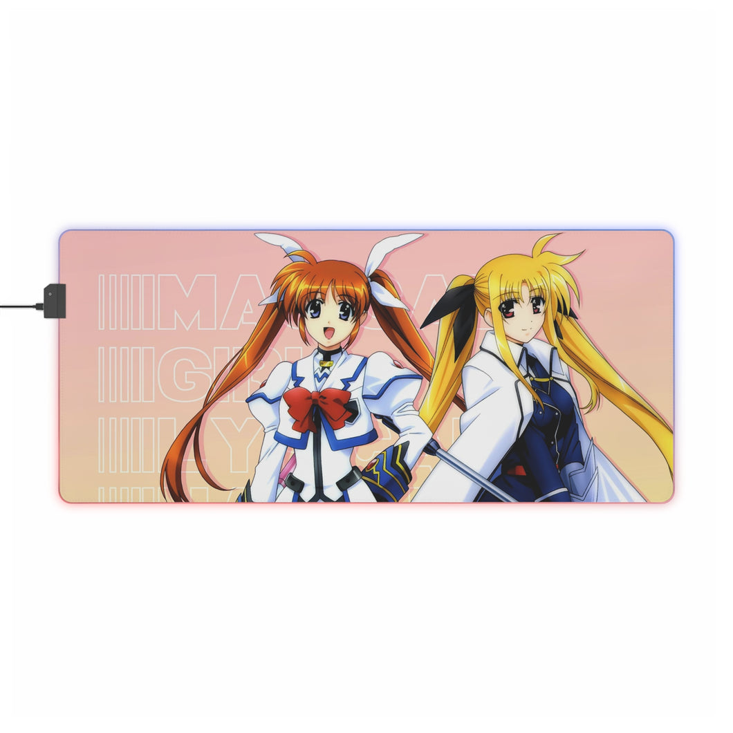 Magical Girl Lyrical Nanoha RGB LED Mouse Pad (Desk Mat)