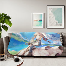 Load image into Gallery viewer, Violet Evergarden Violet Evergarden, Violet Evergarden Sherpa Blanket
