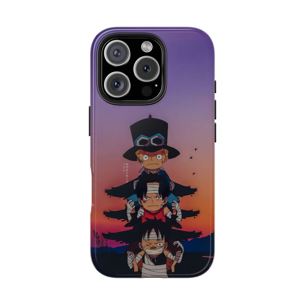 One Piece Luffy Sabo And Ace iPhone Cases