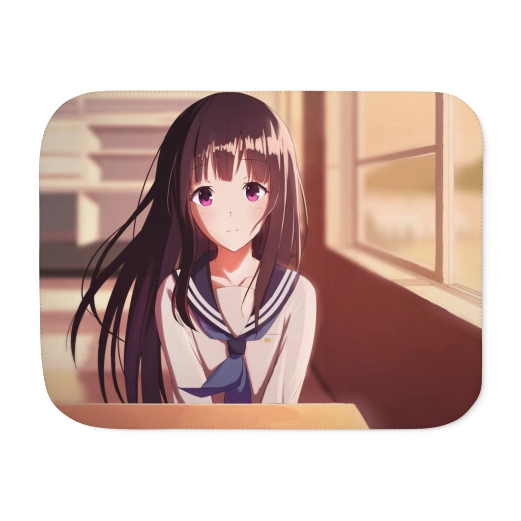 Hyouka Eru Chitanda Sherpa Blanket