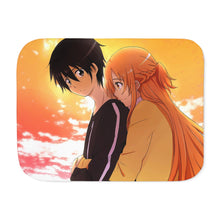 Load image into Gallery viewer, Kirito and Asuna Sherpa Blanket
