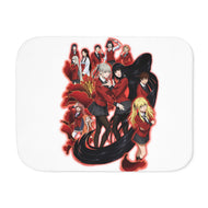 Kakegurui Yumeko Jabami, Mary Saotome, Midari Ikishima, Kirari Momobami, Yumemi Yumemite Sherpa Blanket