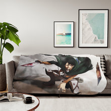 Load image into Gallery viewer, Anime Attack On Titan Sherpa Blanket
