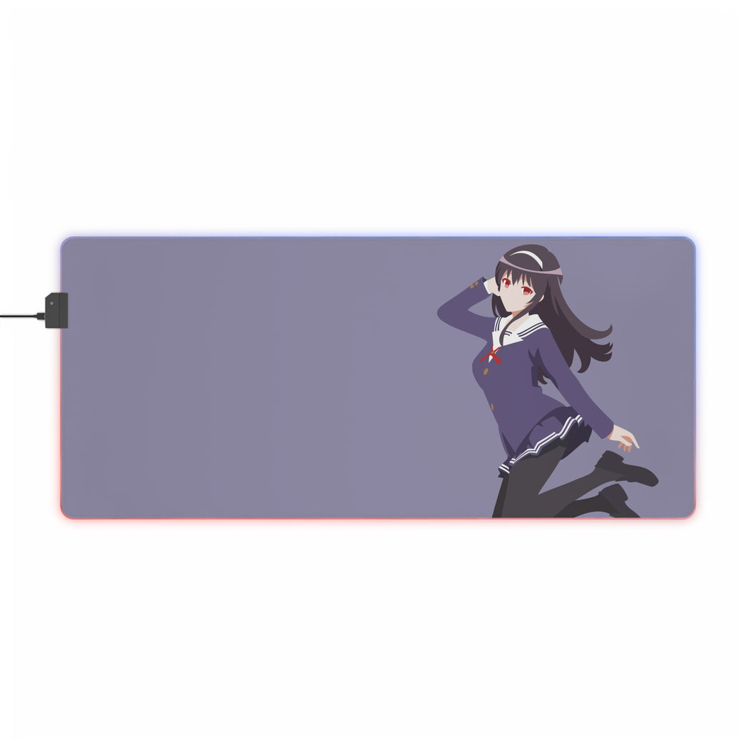 Kasumigaoka Utaha RGB LED Mouse Pad (Desk Mat)