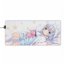 Load image into Gallery viewer, Is The Order A Rabbit? RGB LED Mouse Pad (Desk Mat)
