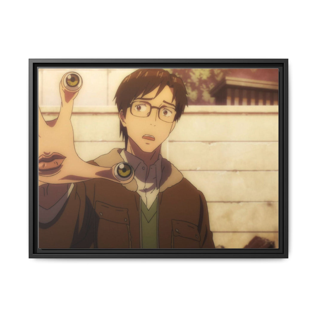 Shinichi Izumi And migi Canvas Framed Art Print