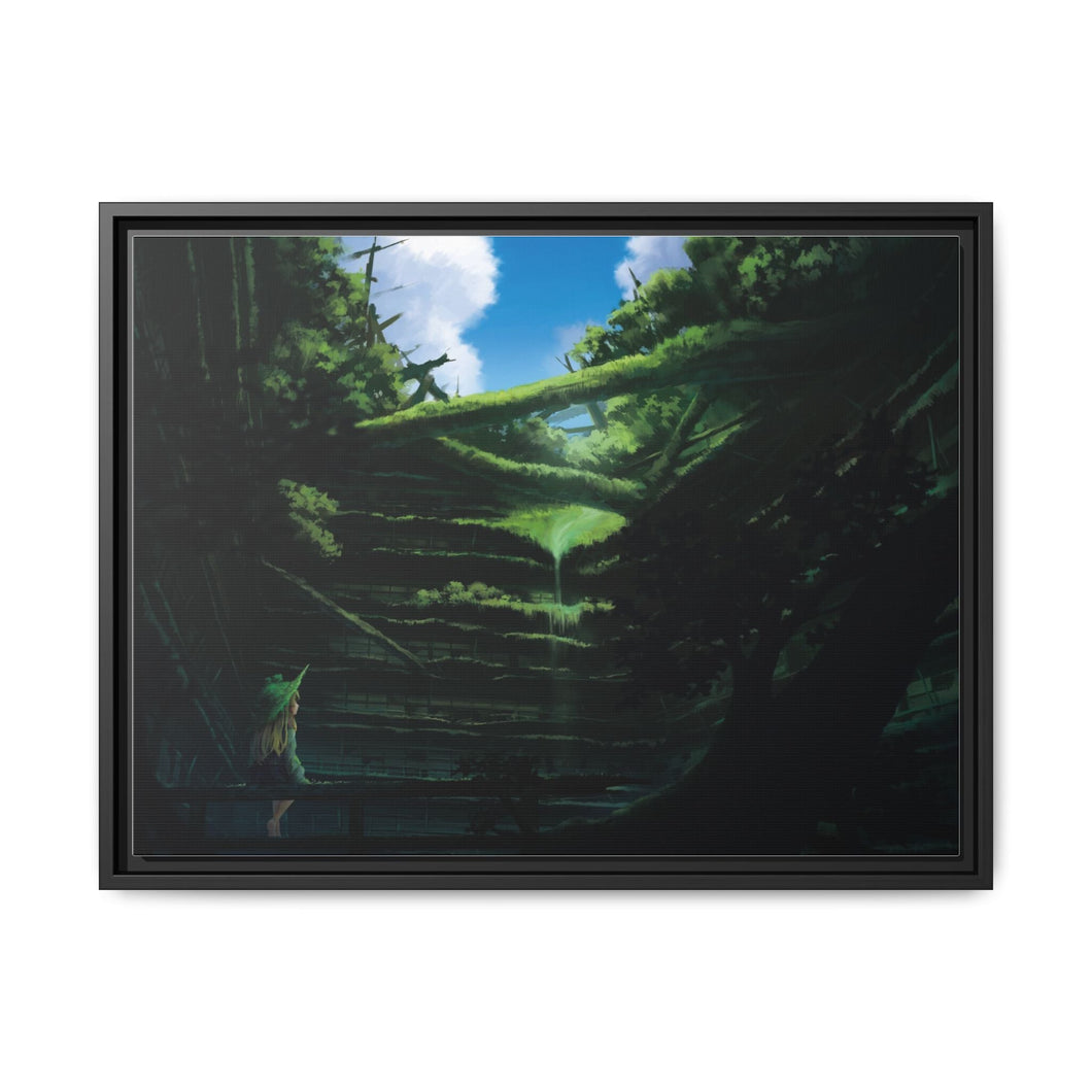 Anime Touhou Canvas Framed Art Print