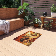 Load image into Gallery viewer, Mikasa Ackerman Vs Titans Rug
