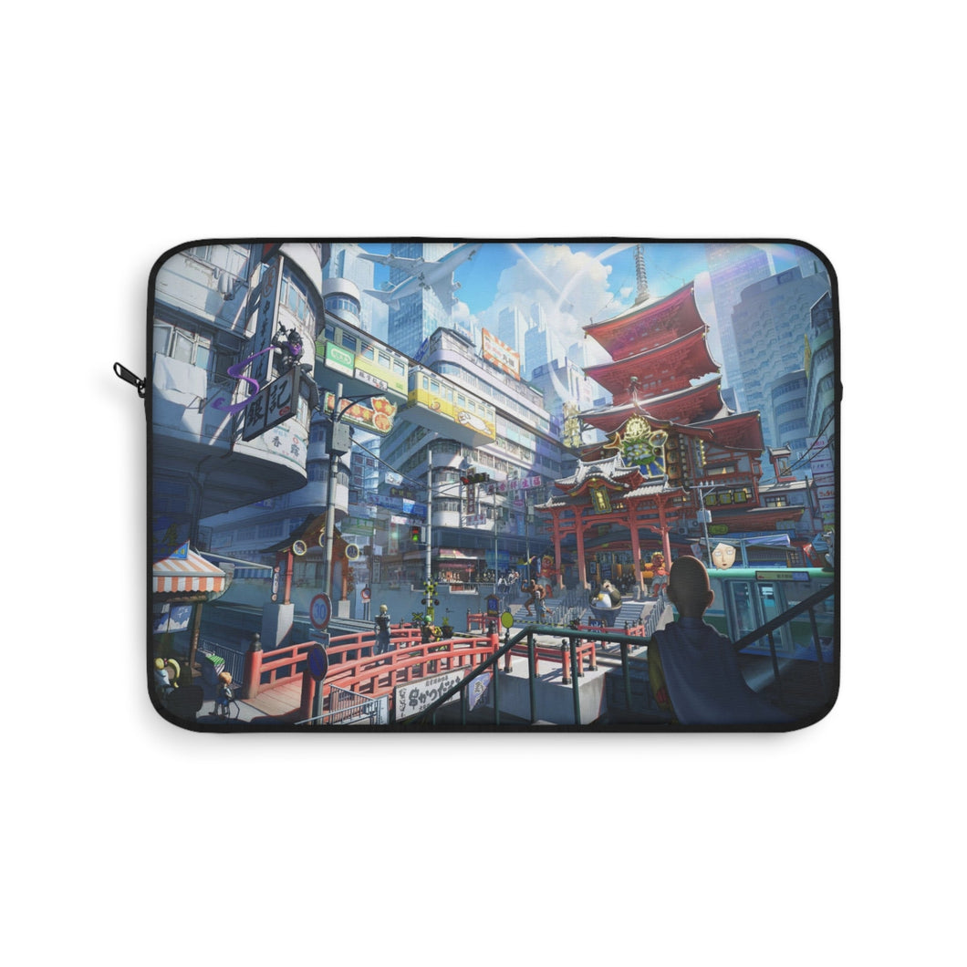 Saitama Looking Out Over the City Laptop Sleeve