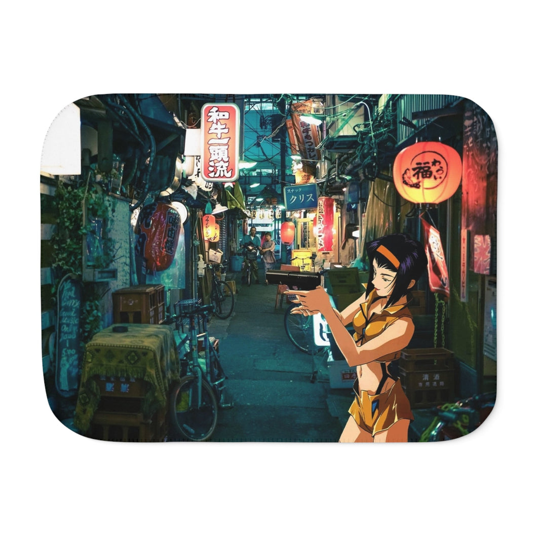 Faye Valentine Sherpa Blanket