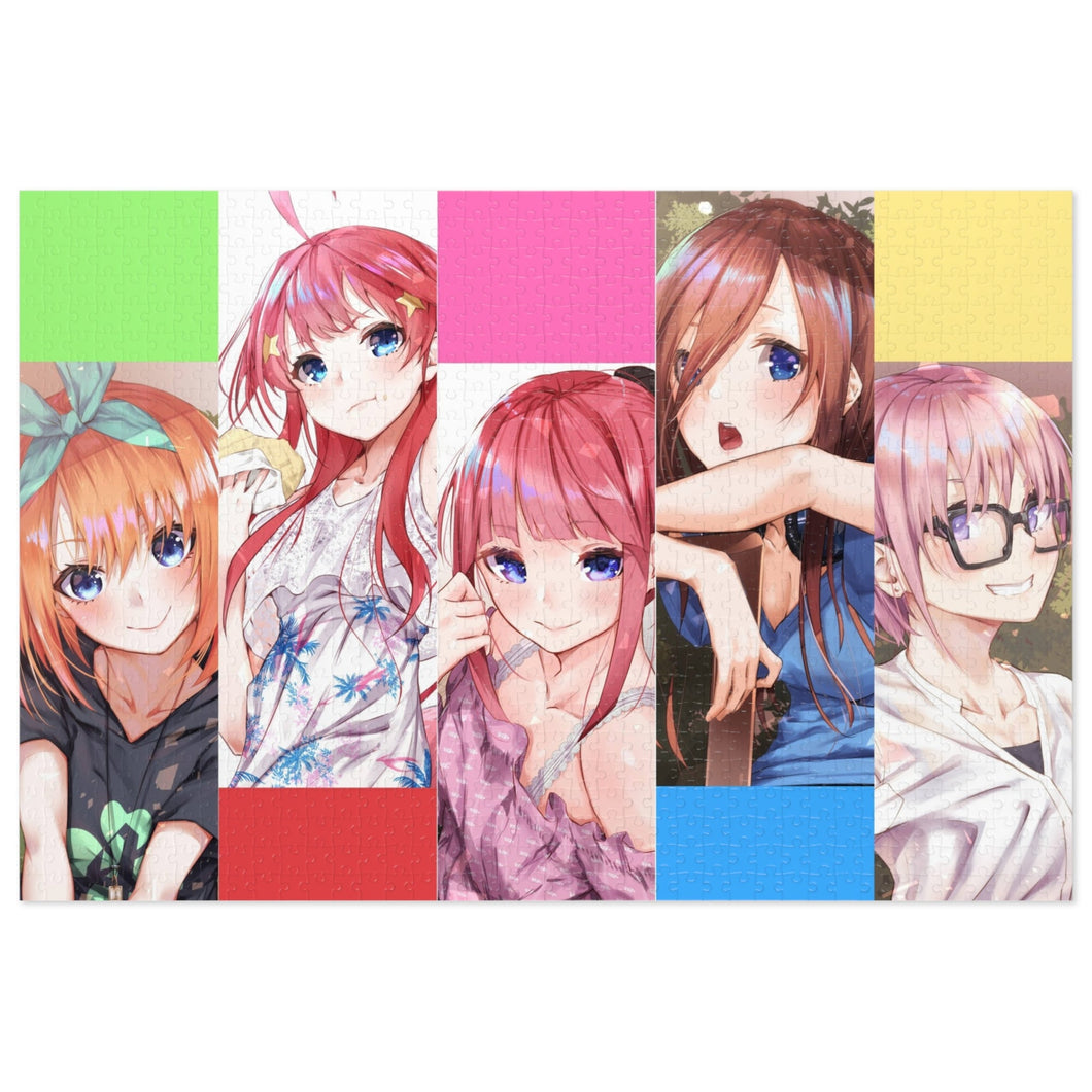 The Quintessential Quintuplets Miku Nakano, Itsuki Nakano, Nino Nakano, Yotsuba Nakano, Ichika Nakano Jigsaw Puzzle
