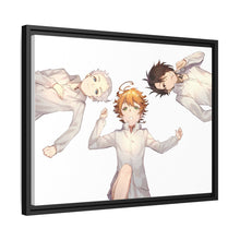 Load image into Gallery viewer, The Promised Neverland Ray, Norman, Emma Canvas Framed Art Print
