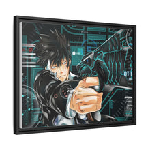 Load image into Gallery viewer, Shinya Kogami With his Dominator Canvas Framed Art Print
