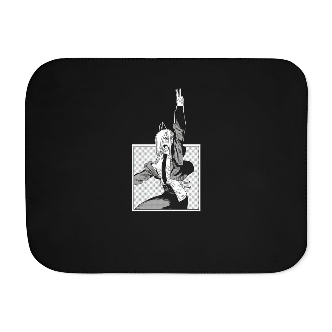 Anime Chainsaw Man Sherpa Blanket